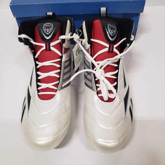 Reebok Men\'s Bulldodge Mid M2 III KFS Lacrosse Cleats in White/Black/Red Size 14 main image 9